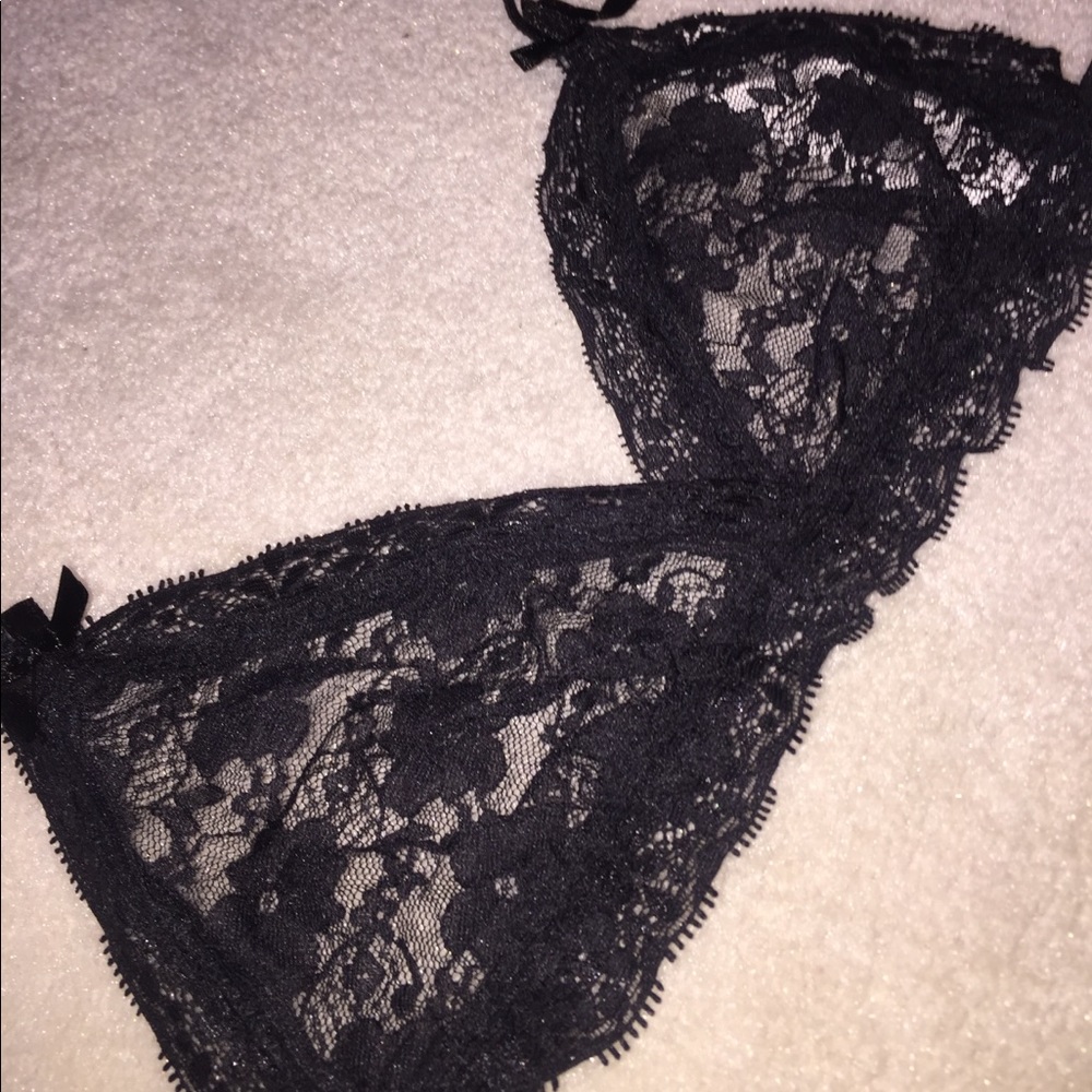 lace triangle bralette